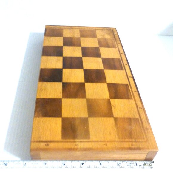 GMS1 - Complete Vintage WOOD CHESS SET Chess Pawn Chess Board Bishop Pawn Queen - Picture 5 of 11